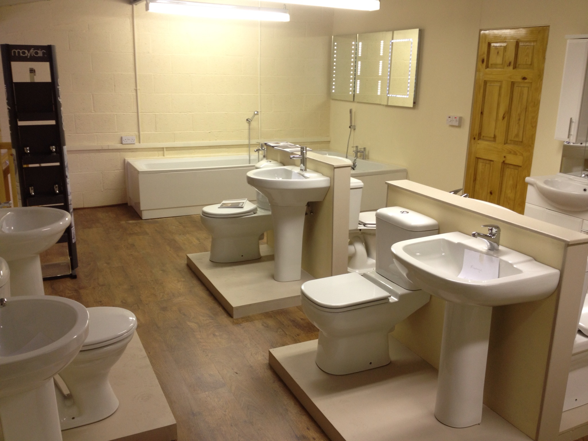 Come see our bathroom showroom